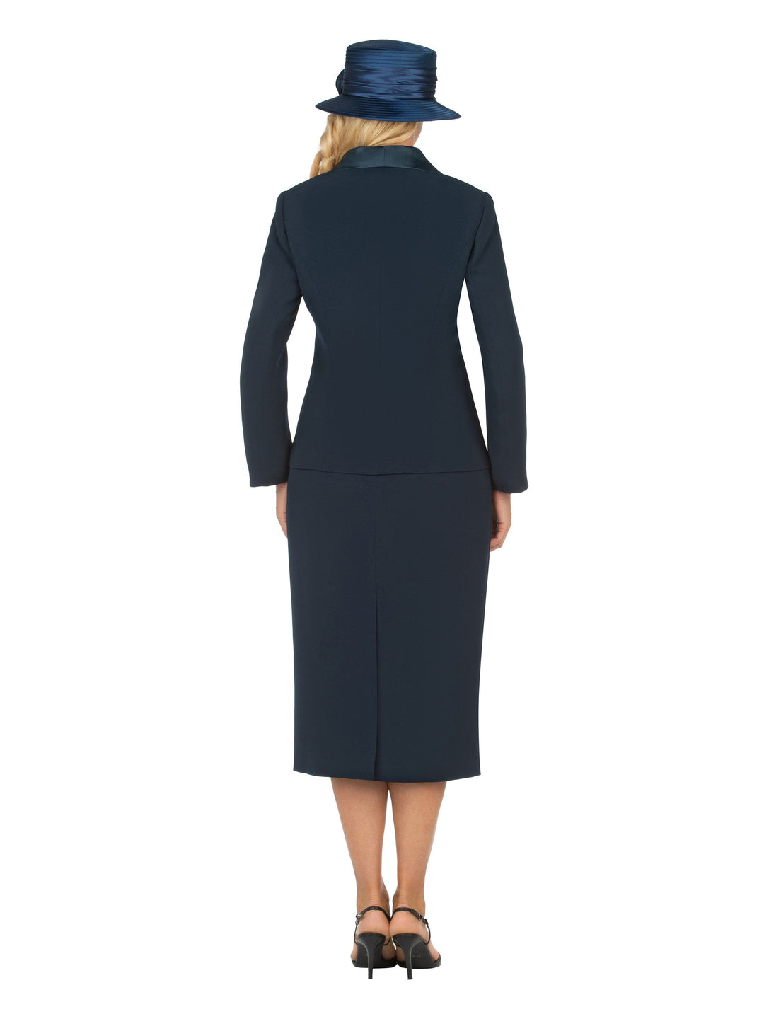 2pc Shawl Collar 1-button Basic Skt Suit - Plus