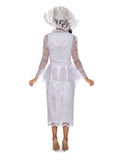 3pc Lace Suit w/ Organza Ruffles-Plus