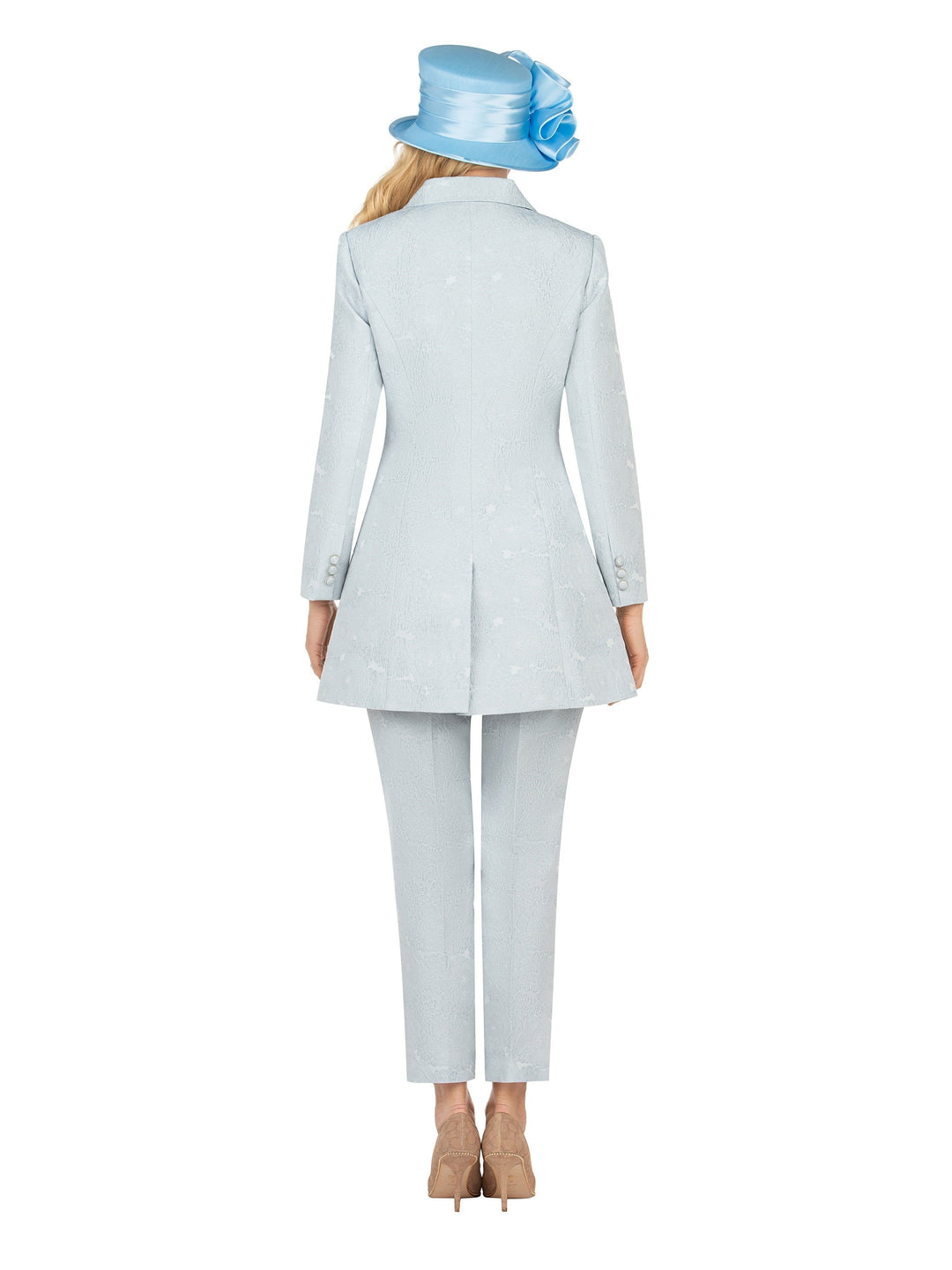 3pc Brocade Wardrober - Long Jkt, Pants, Skirt Set