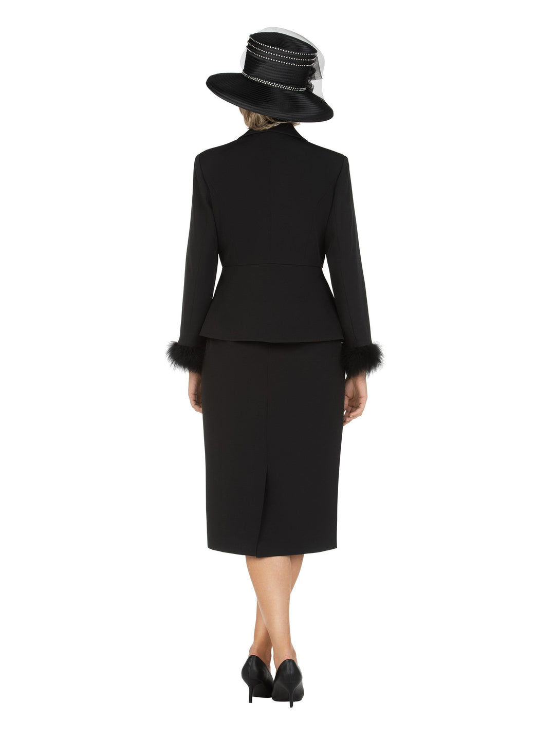 2pc Dbl Brstd Notch Collar Skt Suit-Plus