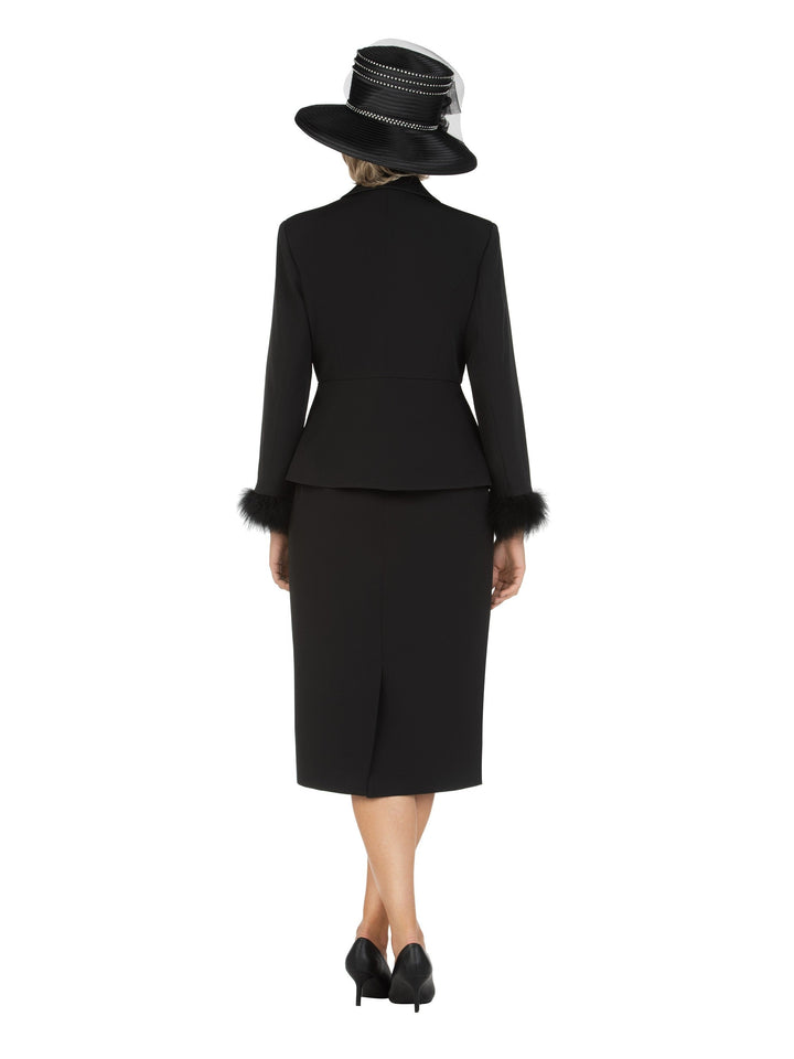 2pc Dbl Brstd Notch Collar Skt Suit-Plus