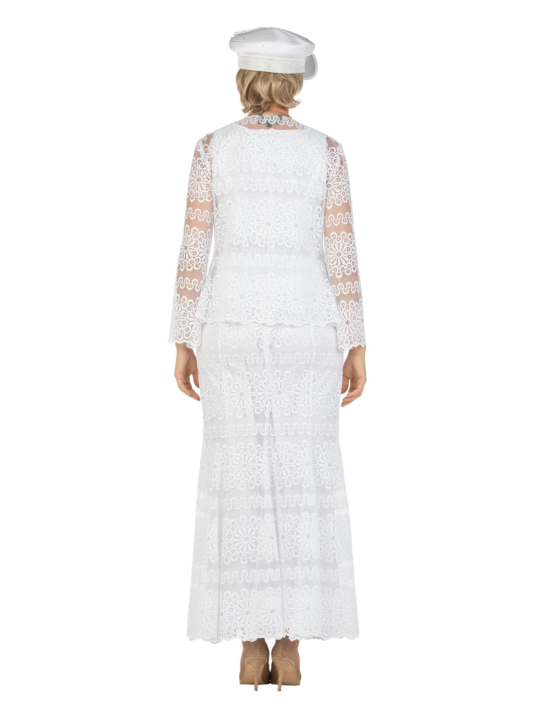 3pc Lux Lace Maxi Skirt Suit-Plus