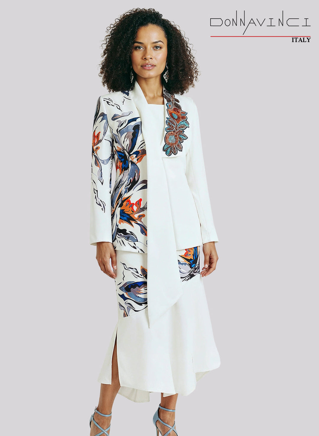Donna Vinci, Style 12254 - 3pc. Jacket, Cami & Skirt Set