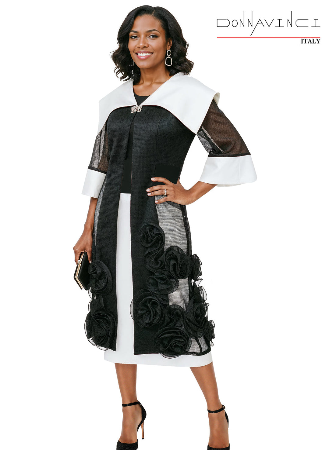 Donna Vinci, Style 12264 - 3pc. Jacket, Cami & Skirt Set
