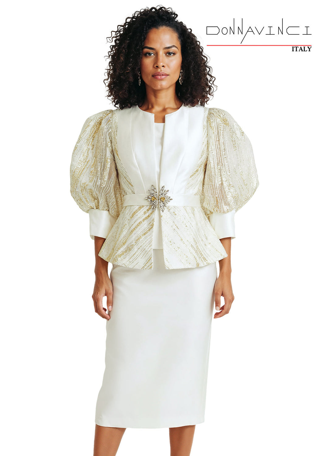 Donna Vinci, Style 12267 - 3pc. Jacket, Cami & Skirt Set