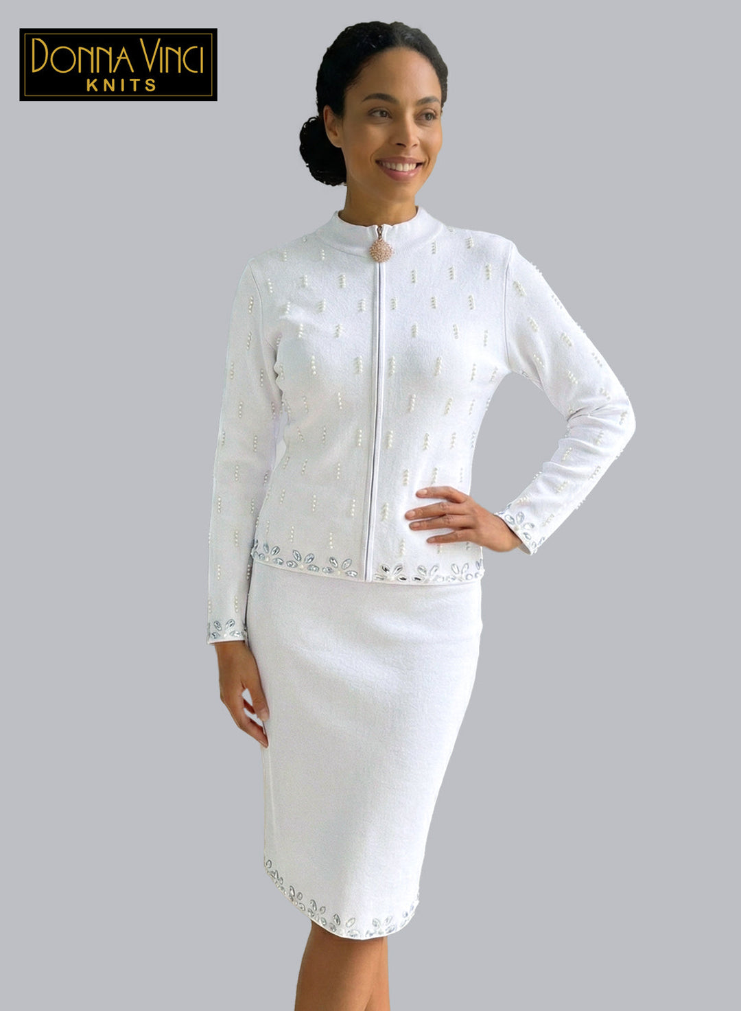 Donna Vinci KNITS, Style 13460 - 2pc. Jacket & Skirt Set