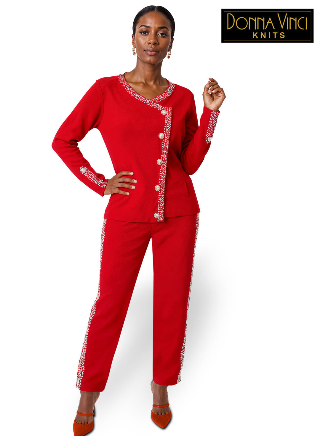 Donna Vinci KNITS, Style 13468 - 2pc. Jacket & Pant Set