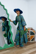FADE AFRICAN PRINT KIMONO SET