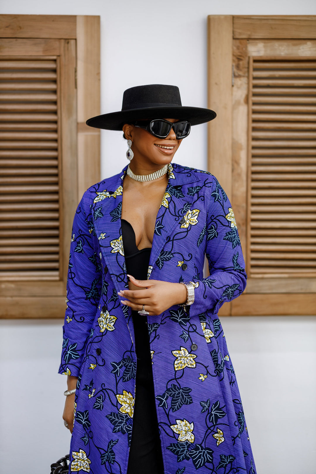 MORAYO AFRICAN PRINT TRENCH COAT DRESS