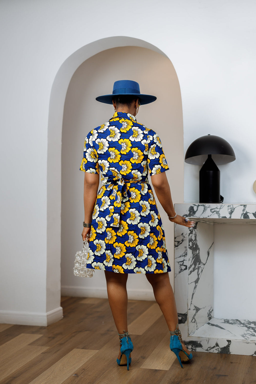JADE AFRICAN PRINT SHIRT DRESS [MULTICOLOR]