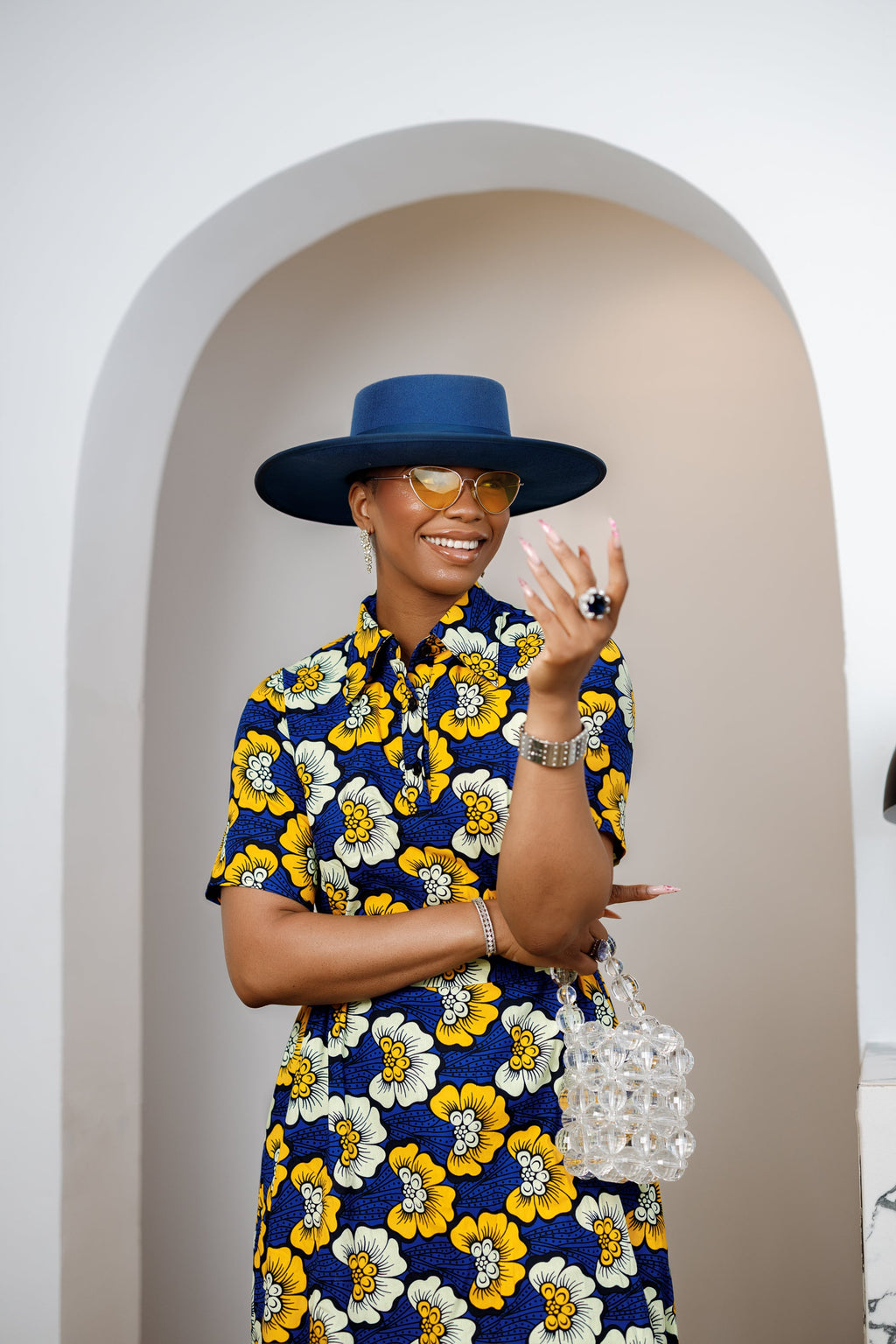 JADE AFRICAN PRINT SHIRT DRESS [MULTICOLOR]