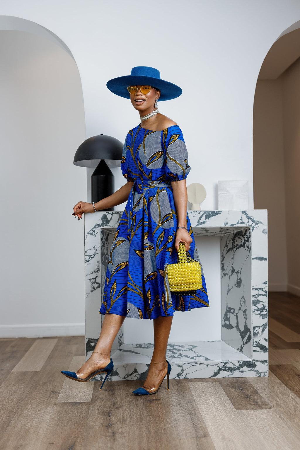 ROLU AFRICAN PRINT OFF SHOULDER DRESS----FINAL SALE