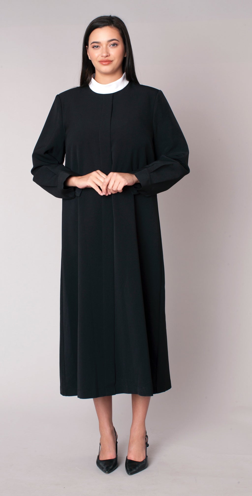 Plus size Two-Piece Brocade Clergy Robe – 41071W