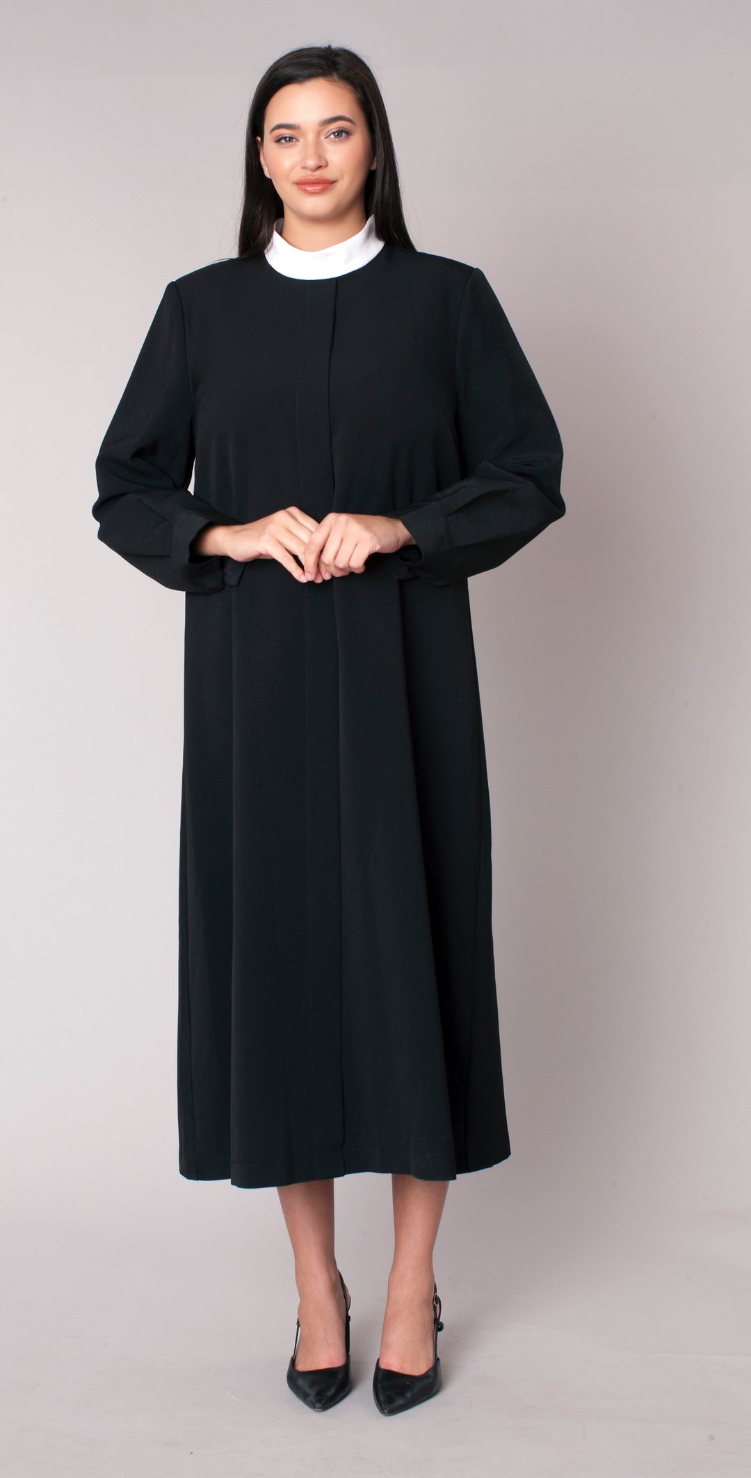 Plus size Two-Piece Brocade Clergy Robe – 41071W