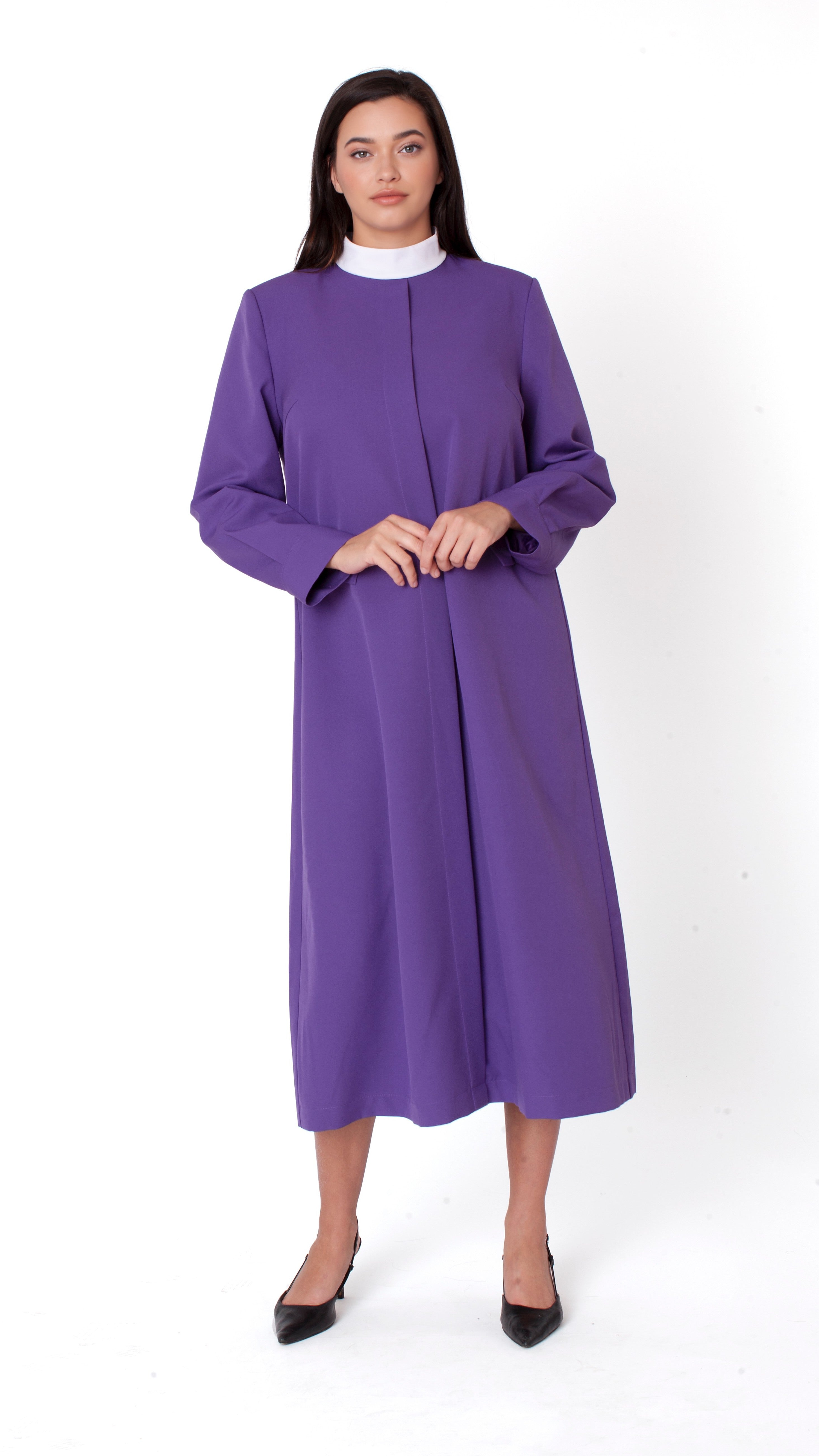 Plus size Two-Piece Brocade Clergy Robe – 41071W