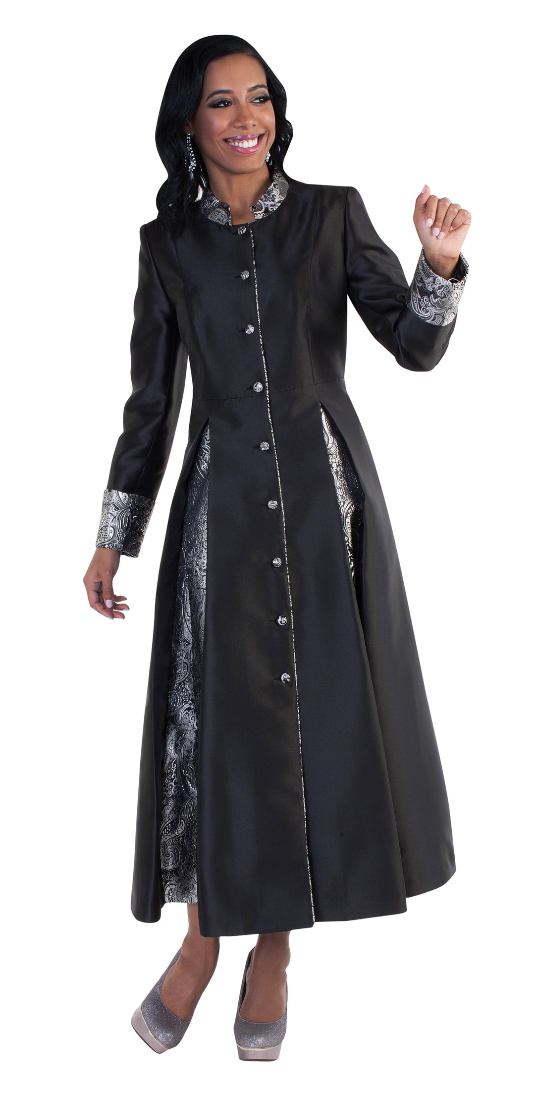 Plus Size Elegant Women's Minister Robe- 4544W