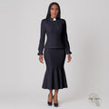 Divine Elegance Two-Piece Ruffle Church Set- 4601