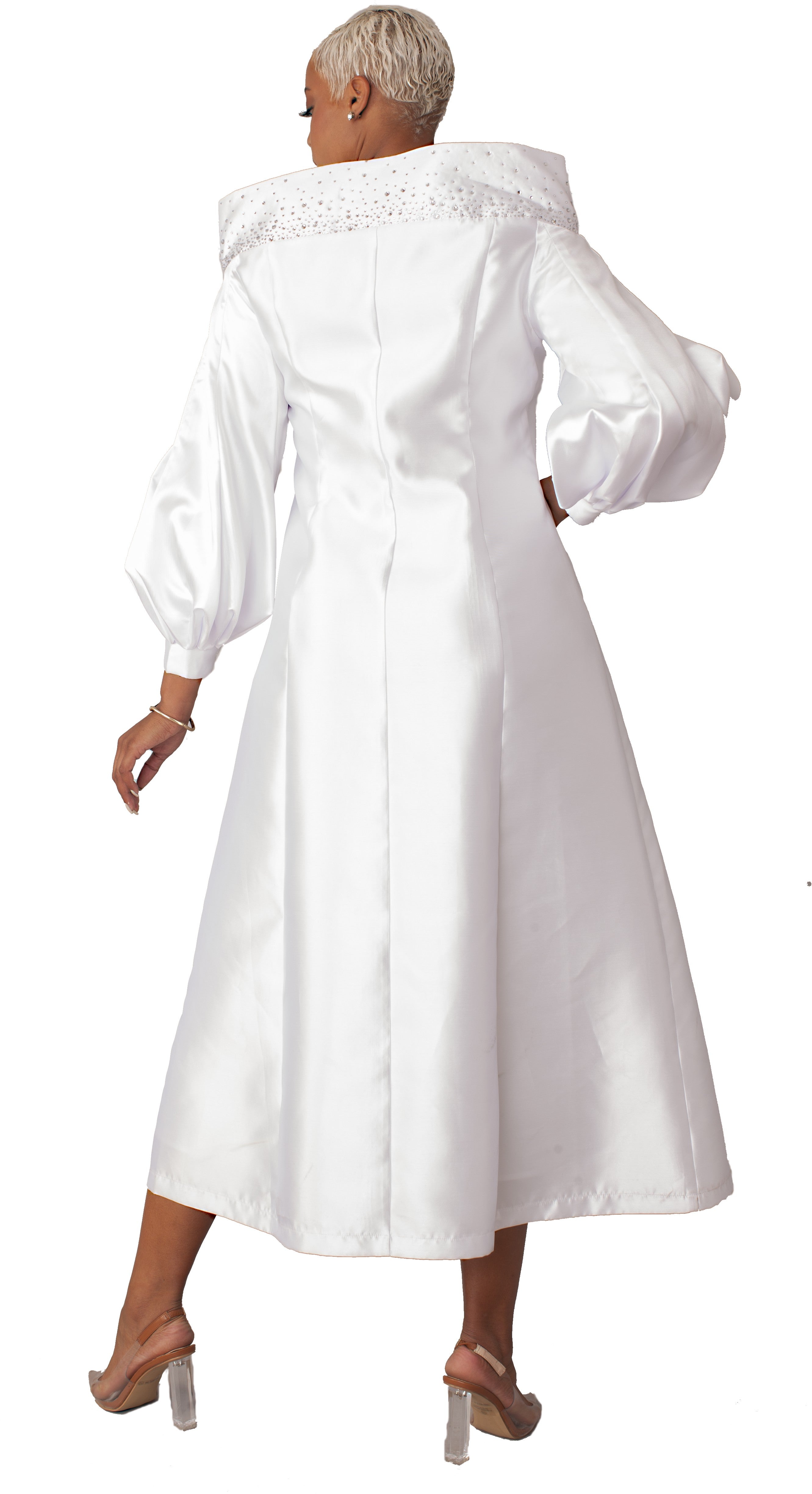 Elegant Plus Size One-Piece Cassock Robe for Church Wear- 4801W