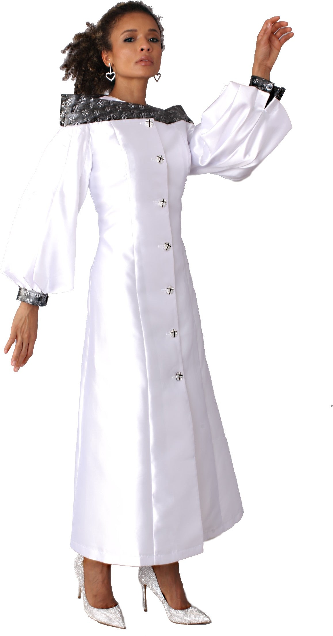 Plus Size Women’s Cassock Robe for Church, Choir, or Clergy -4803W