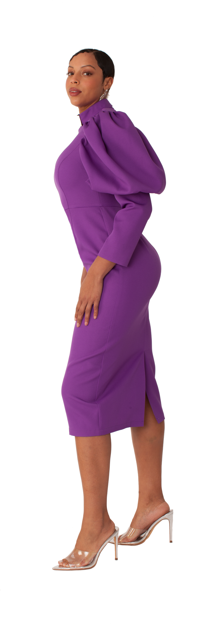 Clergy Dress with Puff Sleeves - 4813