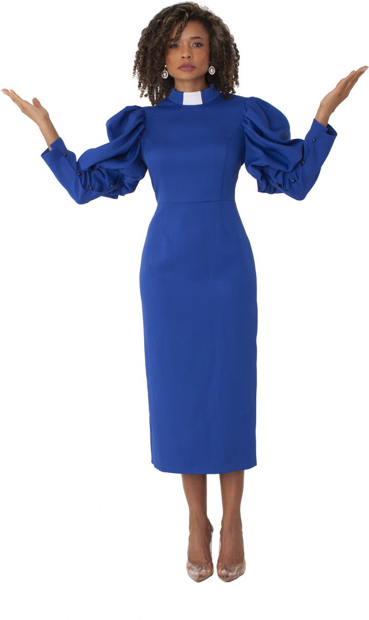 Clergy Dress with Puff Sleeves - 4813