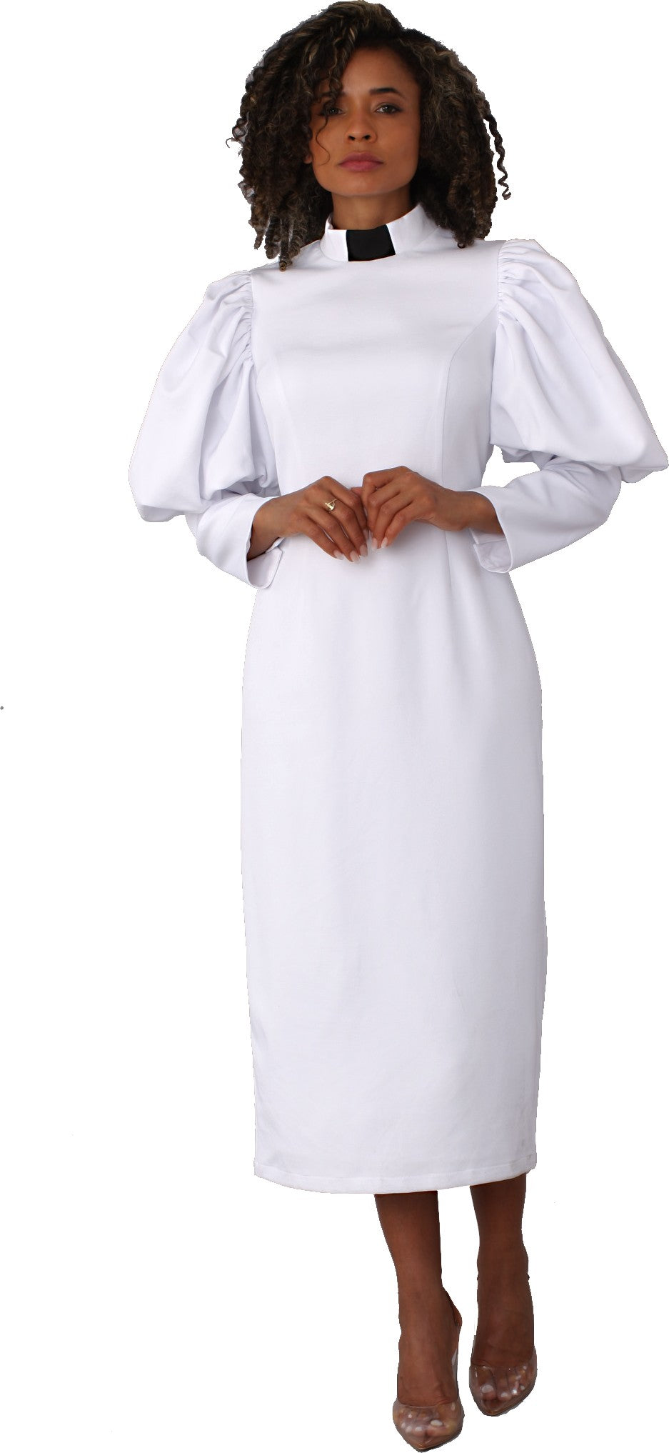Clergy Dress with Puff Sleeves - 4813