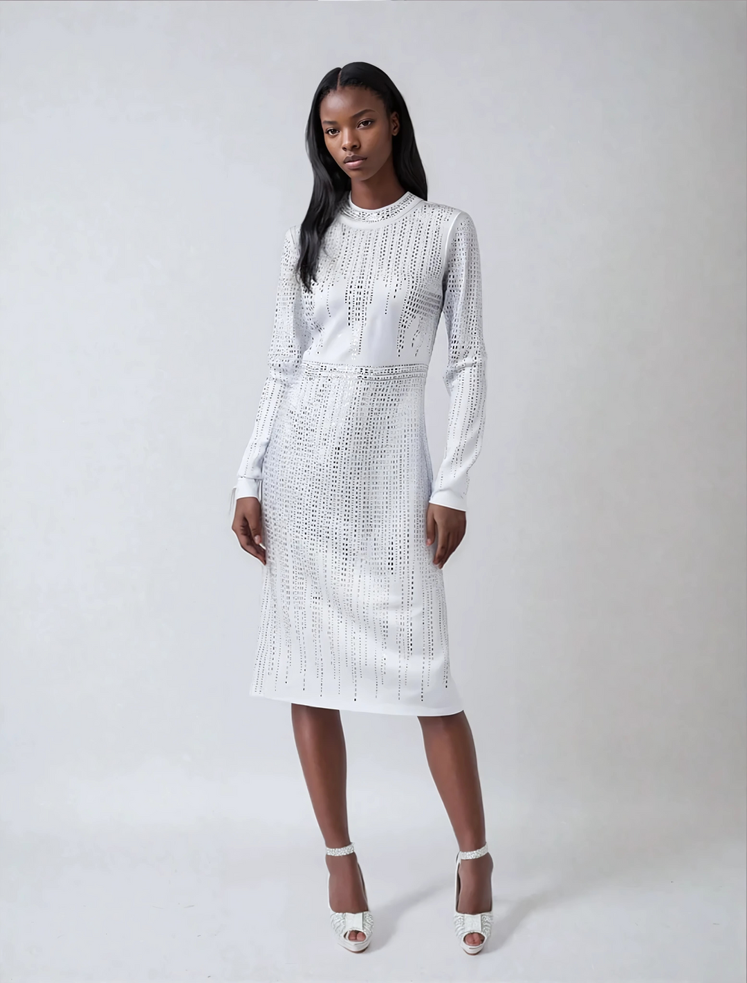 Embellished Midi Dress -4998