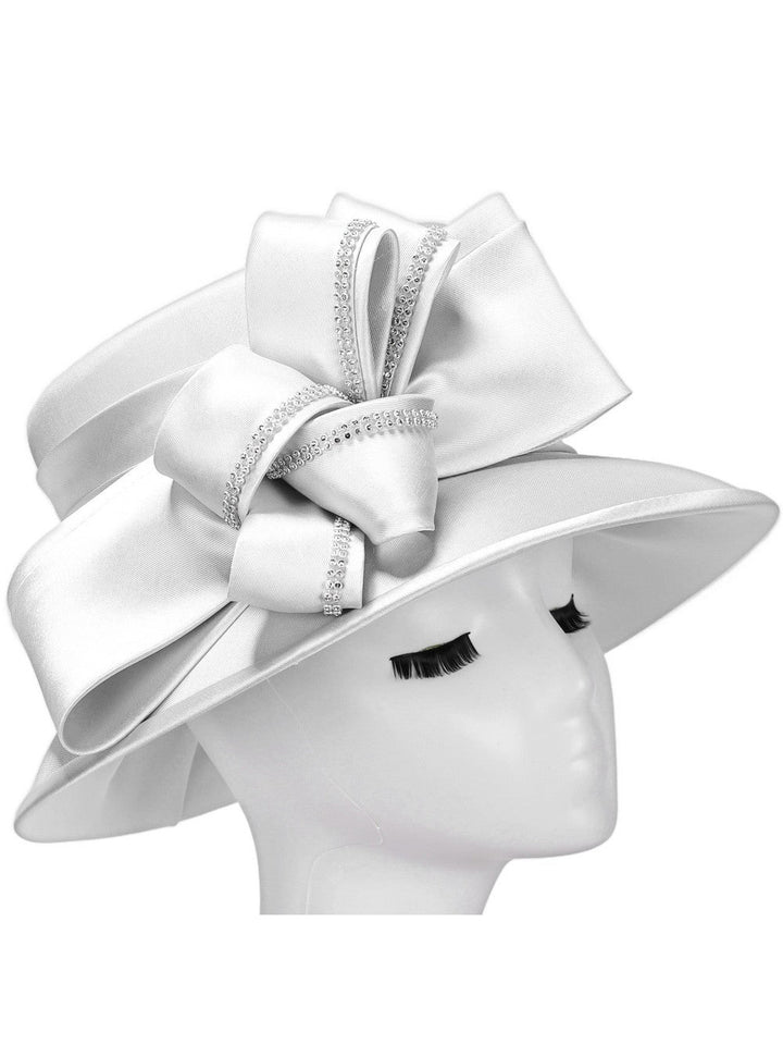 Medium Brim Hat w/ Oversized Flower Ribbon
