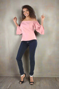 Ruffled Off the Shoulder Blouse -81539