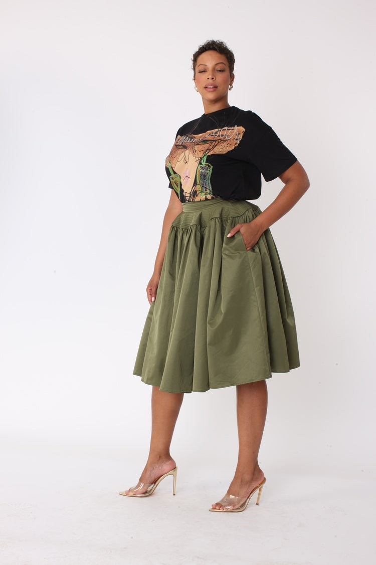 Full Circle Taffeta Skirt - 82650