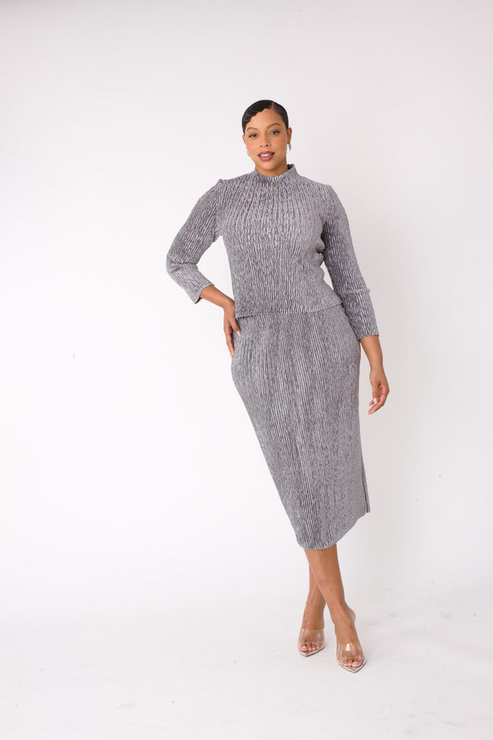 Velvet Midi Skirt Set | 82767
