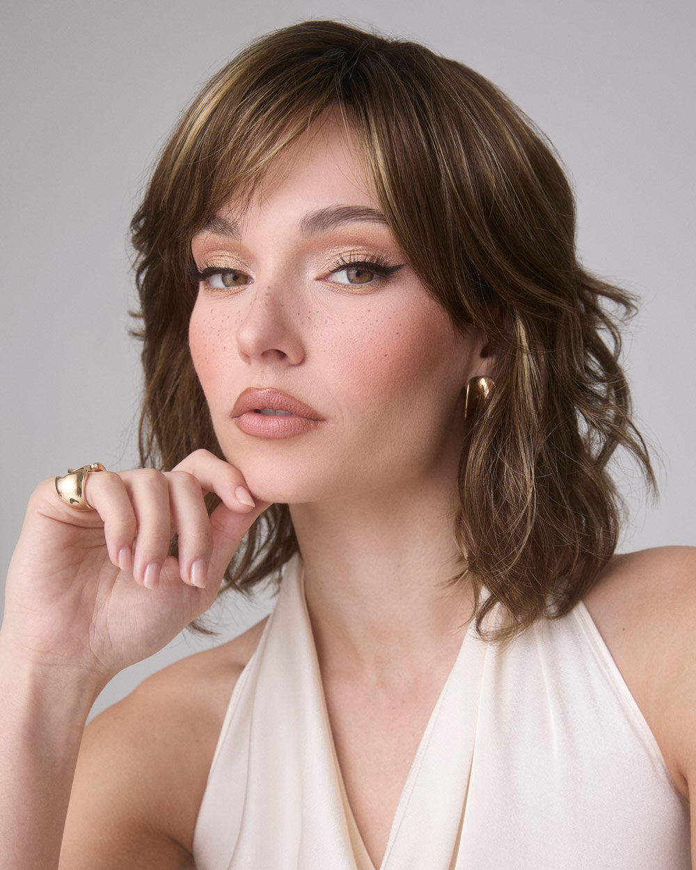 Braylen | Lace Front & Monofilament Synthetic Wig by Amore