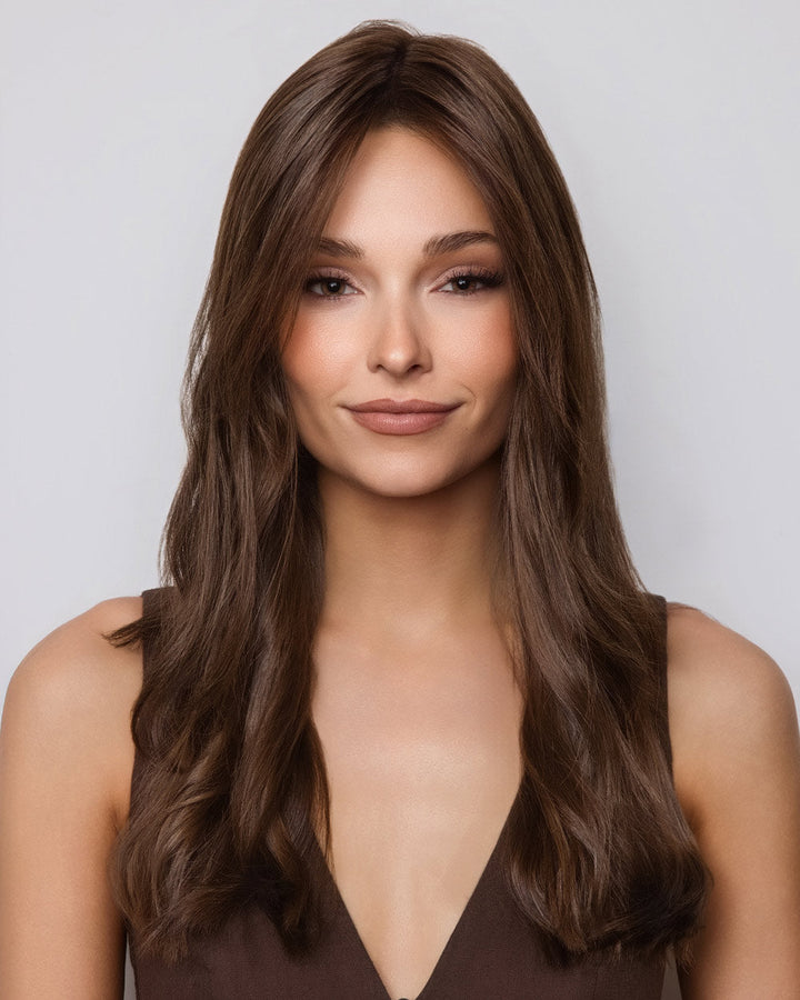 Remy HH Topper 14 | Lace Front & Monofilament by Amore