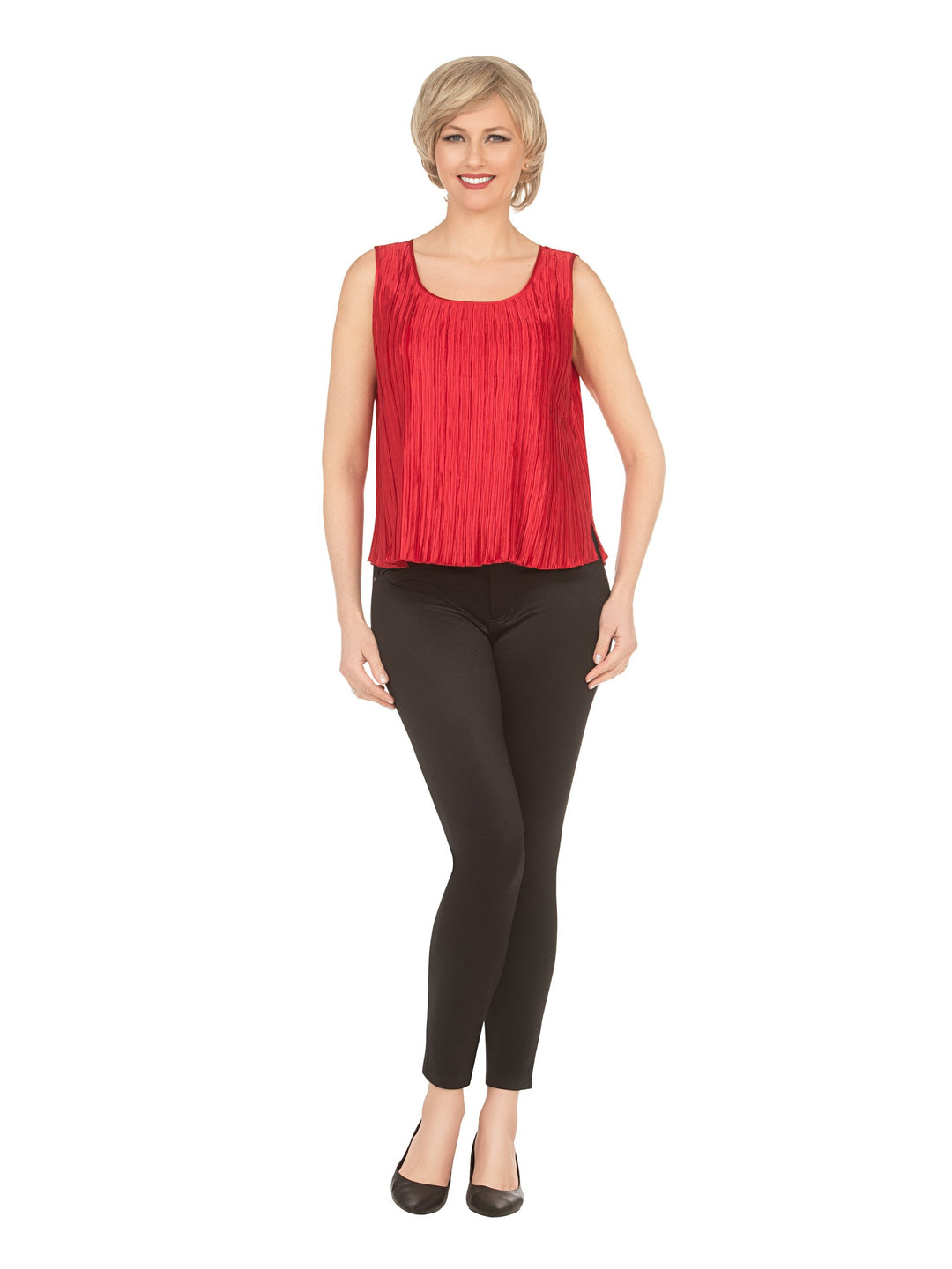 Vertical Pleats Satin Camisole