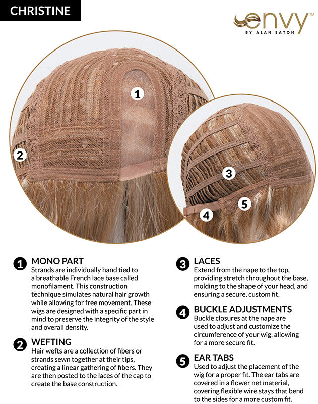 Christine | Monofilament Part Synthetic Wig by Envy