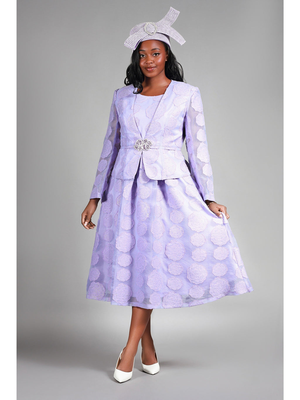 2pc Rose Organza A-line Bolero Jkt Drs-Plus