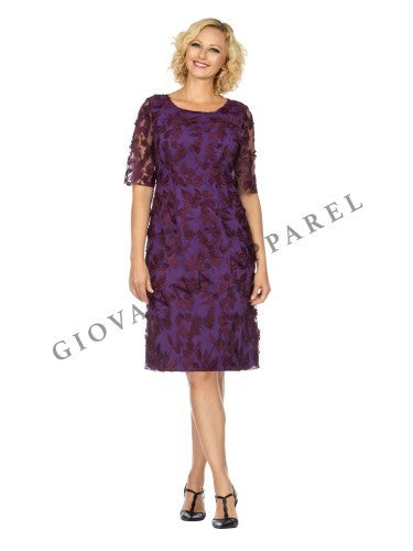 1pc Lux Lace Overlay Shift Dress