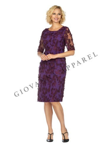 1pc Lux Lace Overlay Shift Dress
