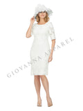 1pc Lux Lace Overlay Shift Dress