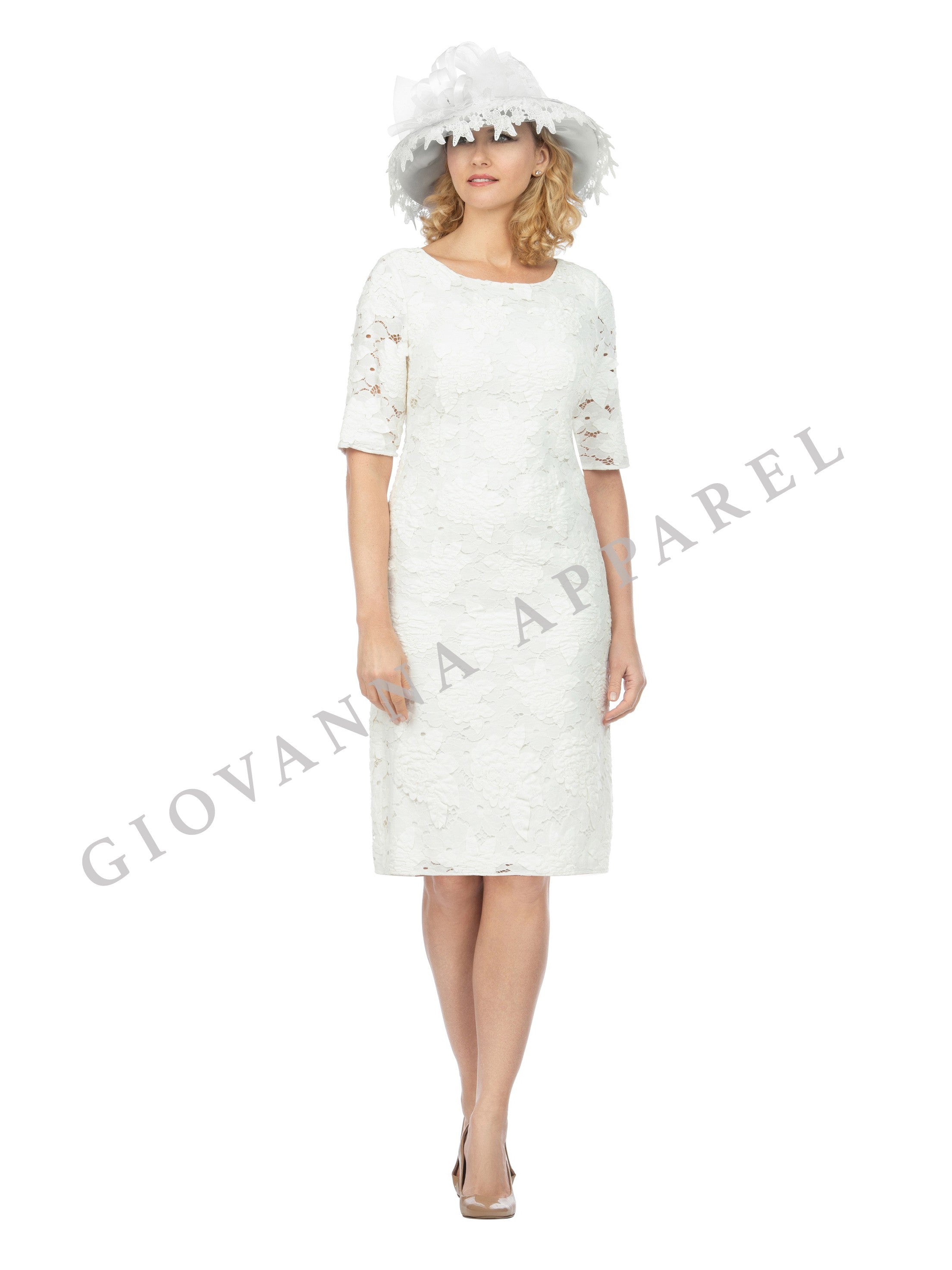 1pc Lux Lace Overlay Shift Dress