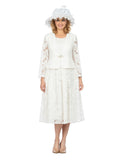 2pc Lux Lace A-line Bolero Jkt Dress