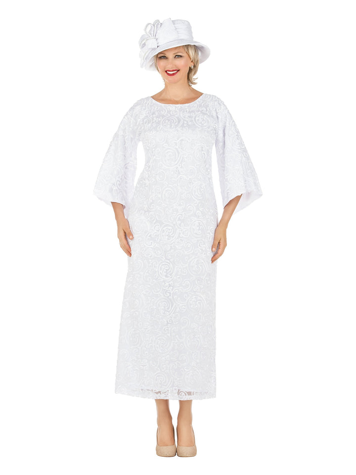 2pc Lux Lace Dress w/ Belted Lace Cape