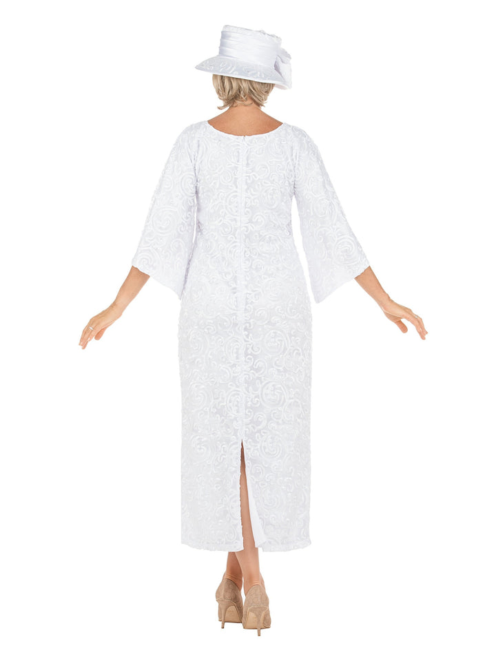 2pc Lux Lace Dress w/ Belted Lace Cape