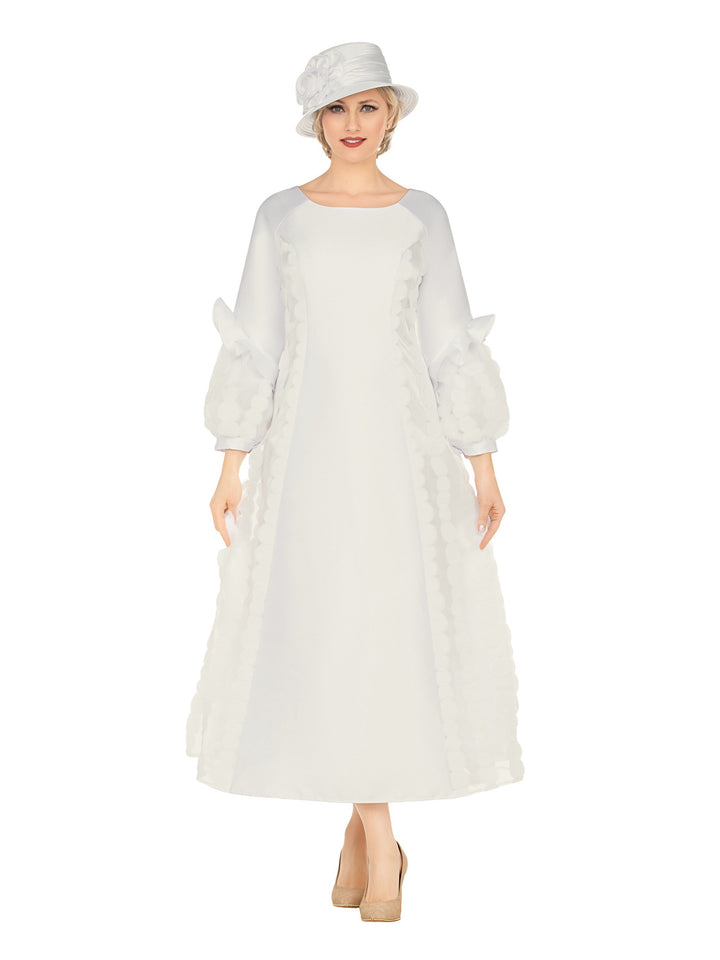 A-line Balloon Slv Drs w/ Circles Design-Plus