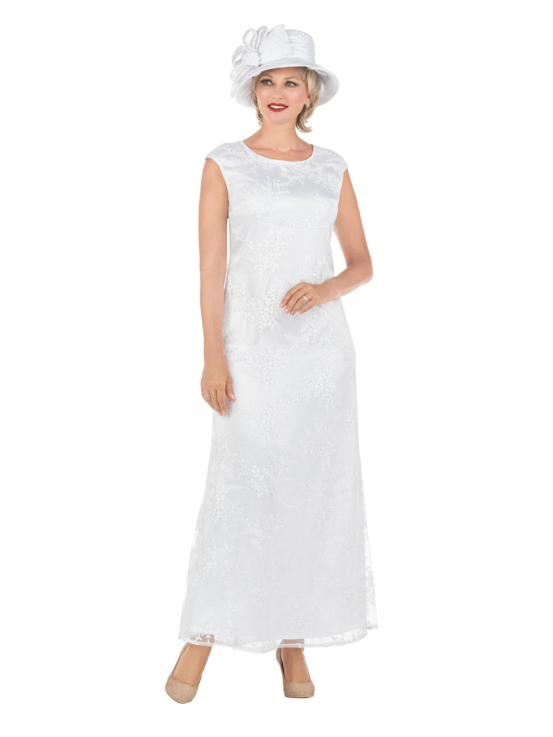 2pc Lux Lace Gown w/ Cape-Plus