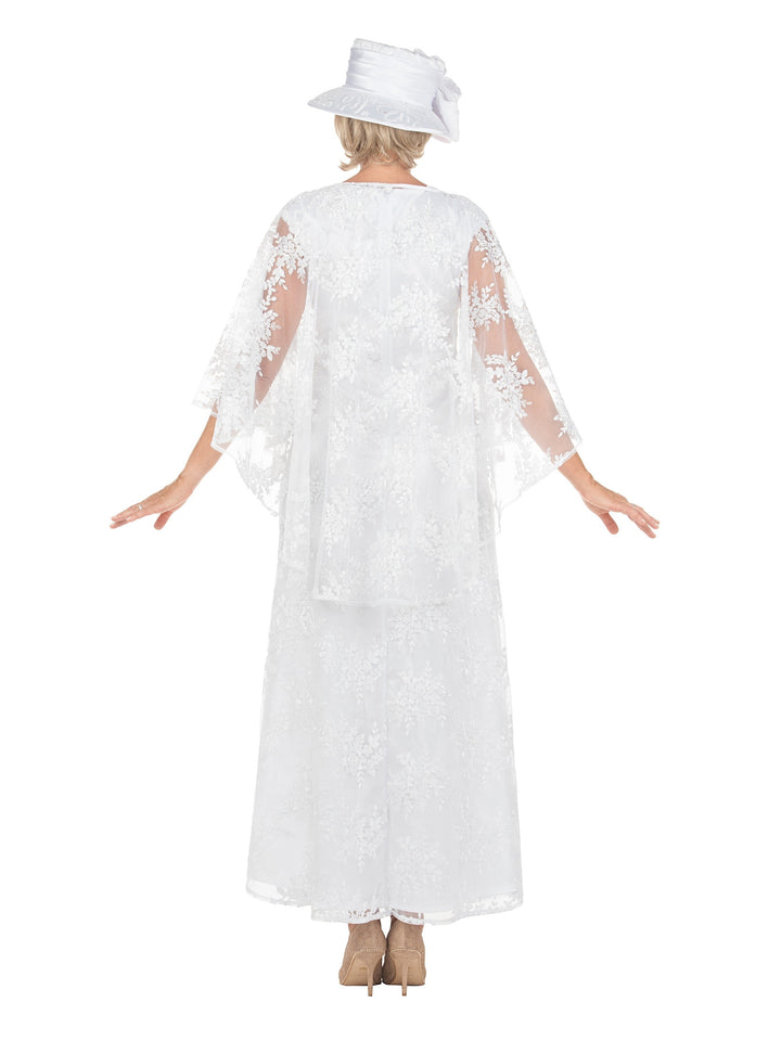 2pc Lux Lace Gown w/ Cape