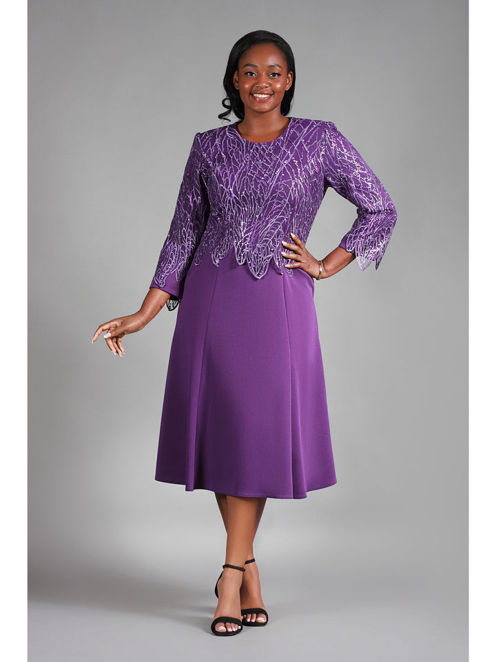 A-line Scuba Drs w/ Lux Lace Overlay