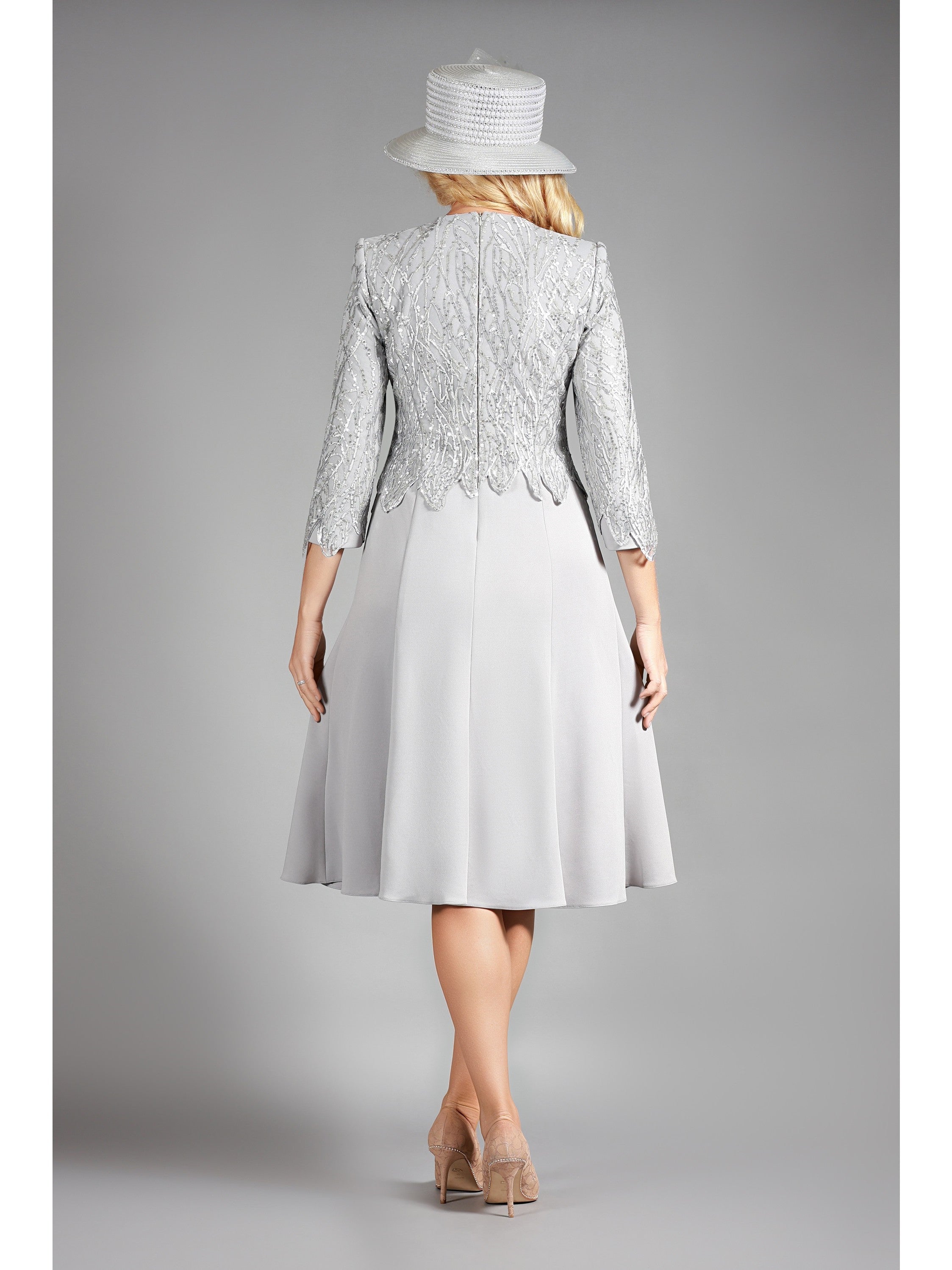A-line Scuba Drs w/ Lux Lace Overlay