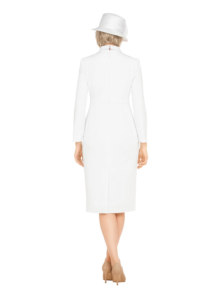 Notch Collar Long Sleeve Waisted Sheath Dress-Plus