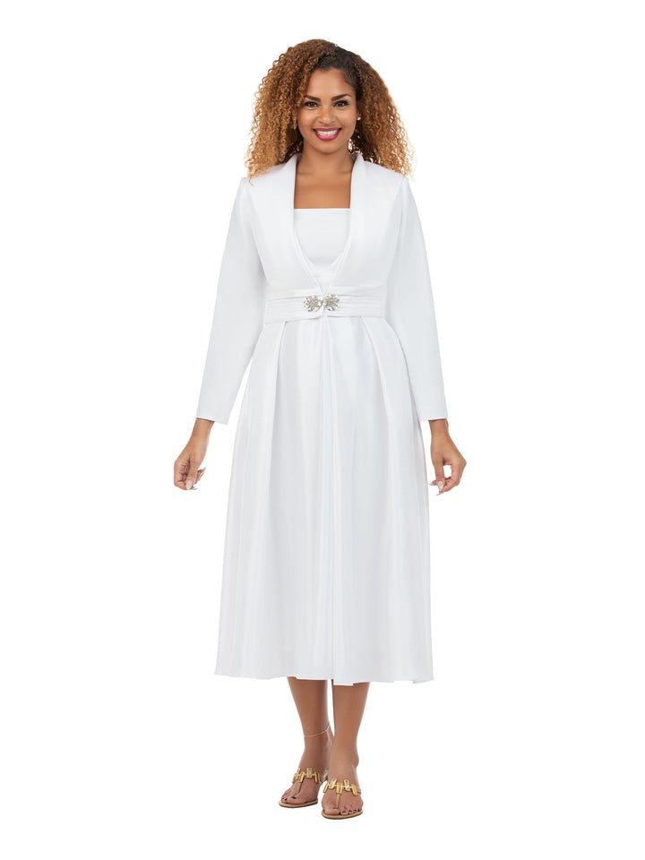 Luxe Shantung 2pc Midi Dress&Bolero Jacket - Plus